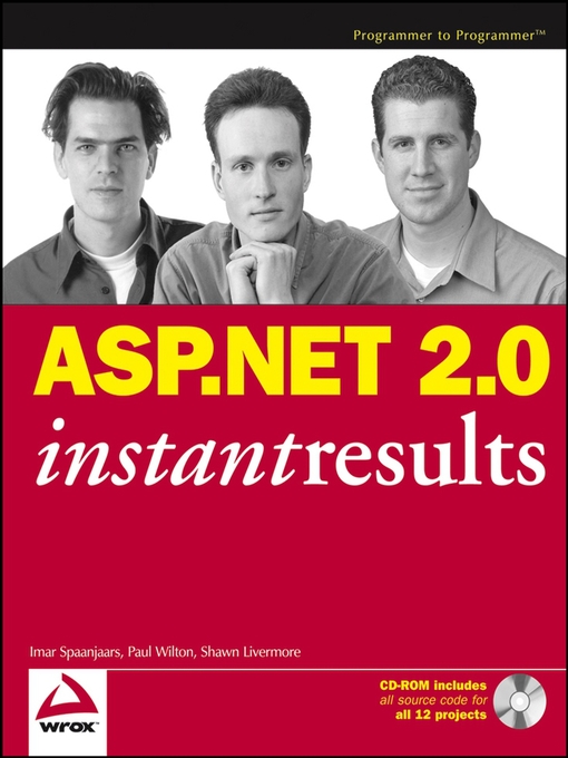 Title details for ASP.NET 2.0 Instant Results by Imar Spaanjaars - Available